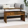 Vidaxl Coffee Table Smoked Oak 40.2"x19.9"x20.7" Engineered Wood
