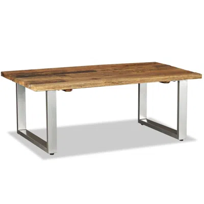 Vidaxl Coffee Table Solid Reclaimed Wood 39.4"x23.6"x15", 244586 In Brown