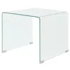 Vidaxl Coffee Table Tempered Glass 19.5"x19.7"x17.7" Clear, 244188