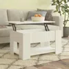 Vidaxl Coffee Table White 31.1"x19.3"x16.1" Engineered Wood