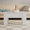Vidaxl Coffee Table White 31.1"x19.3"x16.1" Engineered Wood