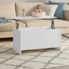 Vidaxl Coffee Table White 40.2"x21.9"x20.7" Engineered Wood