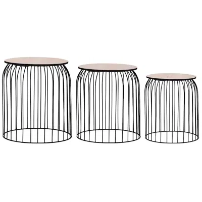 Vidaxl Coffee Tables 3 Pcs Black, 287657 In Gray
