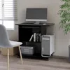 Vidaxl Computer Desk Black 31.5"x19.7"x29.5" Chipboard, 802895