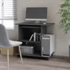 Vidaxl Computer Desk Gray 31.5"x19.7"x29.5" Chipboard, 802896