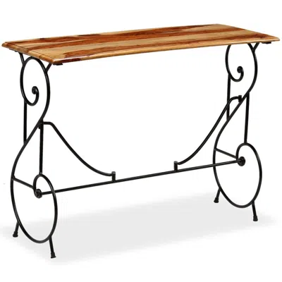 Vidaxl Console Table Solid Sheesham Wood 39.4"x15.7"x29.5", 244929 In Brown