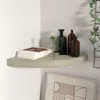 Vidaxl Corner Shelf Oak Honeycomb Mdf, Metal 13.8 In X 13.8 In X 1.5 In
