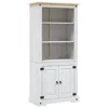 Vidaxl Cupboard Mexican Pine Corona Range White 31.5"x15.7"x66.9"