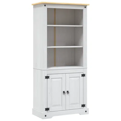 Vidaxl Cupboard Mexican Pine Corona Range White 31.5"x15.7"x66.9"