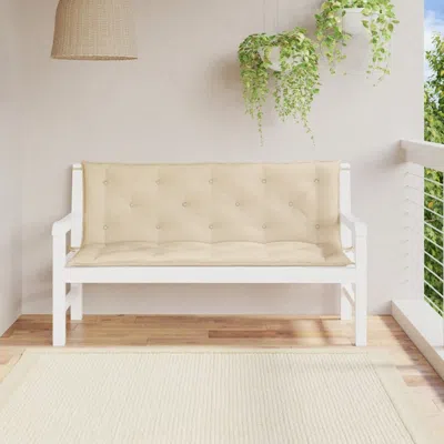 Vidaxl Cushion For Swing Chair Beige 59.1" Fabric, 315019 In White