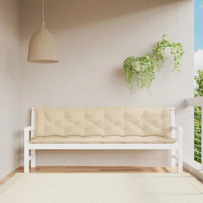 Vidaxl Cushion For Swing Chair Beige 78.7" Fabric, 315043 In White