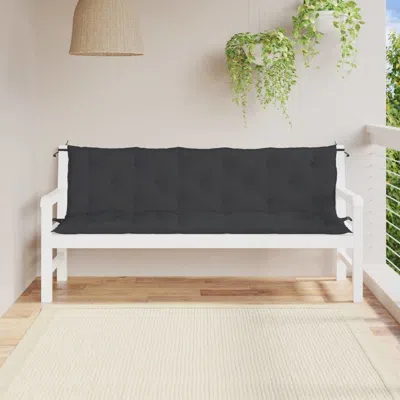 Vidaxl Cushion For Swing Chair Black 70.9" Fabric, 315035 In White