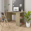 Vidaxl Desk Sonoma Oak 43.3"x23.6"x28.7" Chipboard, 800579