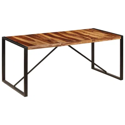 Vidaxl Dining Table 70.9"x35.4"x29.5" Solid Sheesham Wood, 247416 In Brown