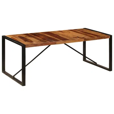 Vidaxl Dining Table 78.7"x39.4"x29.5" Solid Sheesham Wood, 247413 In Brown