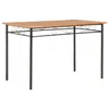 Shop Vidaxl Dining Table Brown 47.2"x27.6"x29.5" Mdf 1402