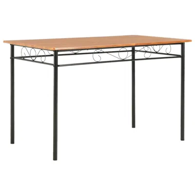Vidaxl Dining Table Brown 47.2"x27.6"x29.5" Mdf 1402