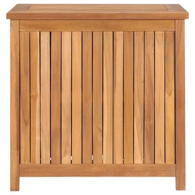 Vidaxl Distefano 26.42 Gallon Teak Solid Wood Deck Box In Brown