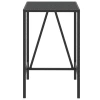 Vidaxl Divith Rectangular 27.6'' W Outdoor Bar Table In Black