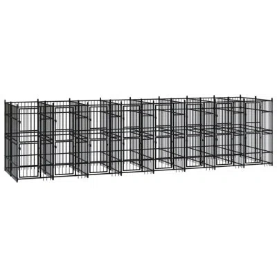 Vidaxl Dog Pen In Black