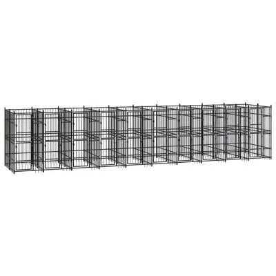 Vidaxl Dog Pen In Black