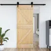 Vidaxl Door Narvik 33.5"x82.7" Solid Wood Pine