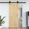 Vidaxl Door Narvik 35.4"x82.7" Solid Wood Pine