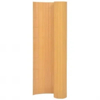 Vidaxl Double-sided Patio Fence In Yellow