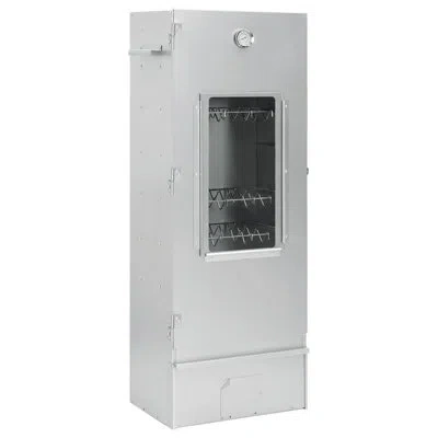 Vidaxl Erhan Stainless Steel Freestanding Wood-fired Pizza Oven In Silver