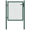 Vidaxl Fence Gate Steel 39.4"x29.5" Green, 145732