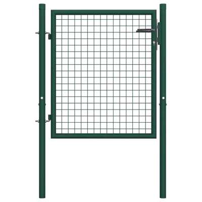Vidaxl Fence Gate Steel 39.4"x29.5" Green, 145732