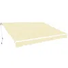 Vidaxl Folding Awning Manual Operated 157.5" Cream