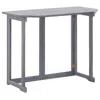Vidaxl Folding Balcony Table 35.4"x19.7"x29.1" Solid Acacia Wood, 46326