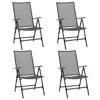 Vidaxl Folding Mesh Chairs 4 Pcs Steel Anthracite, 310153