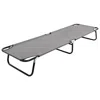 Vidaxl Folding Sun Lounger Gray Steel, 47757