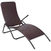 Vidaxl Folding Sun Lounger Poly Rattan Brown, 42945