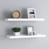 Vidaxl Frame Ledge Shelf Set Of 2 White Mdf 23.6 In X 3.5 In X 1.2 In
