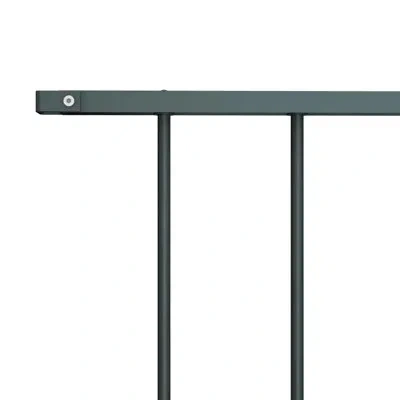 Vidaxl Fredonyer 6' X 3' (1.7m X 1m) Picket Fence Panel In Anthracite