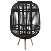 Vidaxl Freestanding Candle Lantern Holder Bamboo Black, 246820