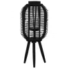 Vidaxl Freestanding Candle Lantern Holder Bamboo Black, 246821