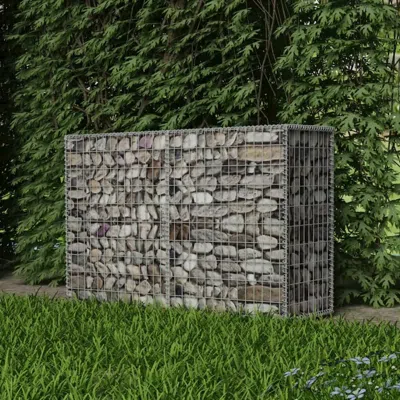 Vidaxl Gabion Basket Galvanised Steel 59"x19.7"x39.4", 142551 In Metallic