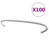Vidaxl Gabion Hooks 100 Pcs Galvanized Steel 7.9", 145620