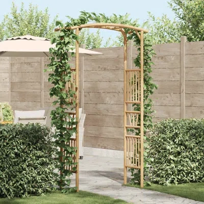 Vidaxl Garden Arch Natural 110 X 40 X 205 Cm Bamboo