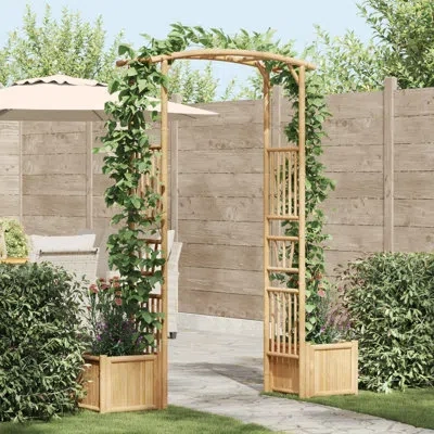 Vidaxl Garden Arch Natural 69.69 X 15.75 X 80.71 In Bamboo