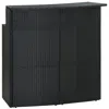Vidaxl Garden Bar Table Black 47.2"x21.7"x43.3" Poly Rattan 3468