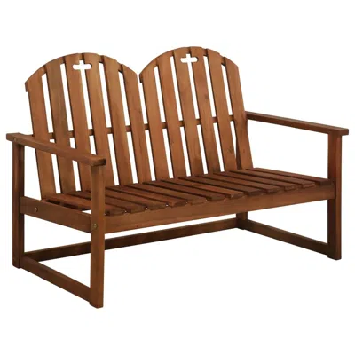 Vidaxl Garden Bench 43.3" Solid Acacia Wood, 44034 In Brown