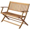 Vidaxl Garden Bench 47.2" Solid Acacia Wood, 44132