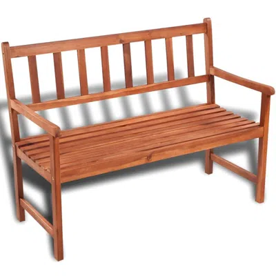 Vidaxl Garden Bench 47.2â€ Solid Acacia Wood, 41448 In Brown