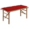Vidaxl Garden Bench Bamboo Medium Foldable Garden Bench Rectangular