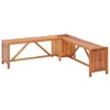 Vidaxl Garden Bench Brown Solid Acacia Wood 46.1 X 46.1 X 15.7 In In Brown
